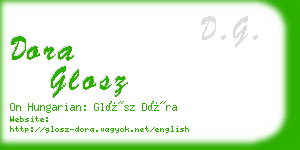 dora glosz business card